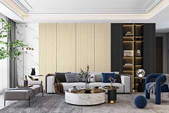 肇庆轻奢风格-客厅